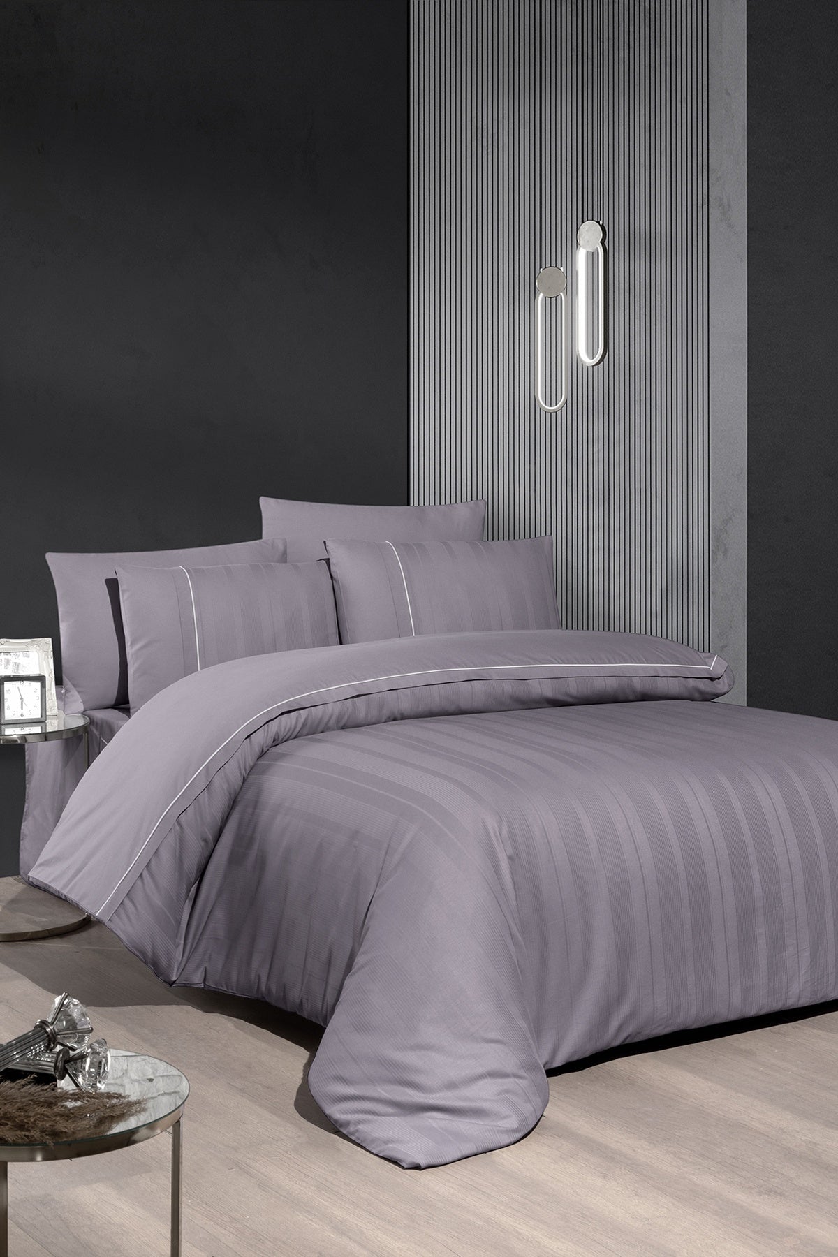 Fredan %100 Pamuk 150 TC (60 Tel) Deluxe Ranforce Nevresim Takımı Lavanta