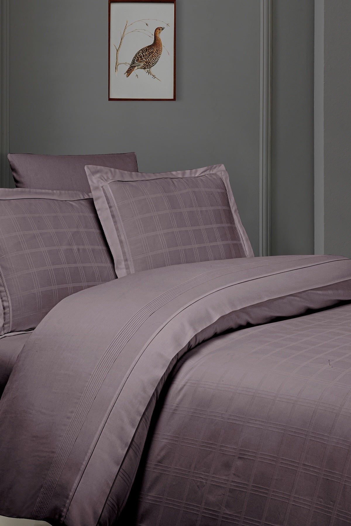 Royce %100 Pamuk 200 TC (80 Tel) Deluxe Saten Nevresim Takımı Leylak
