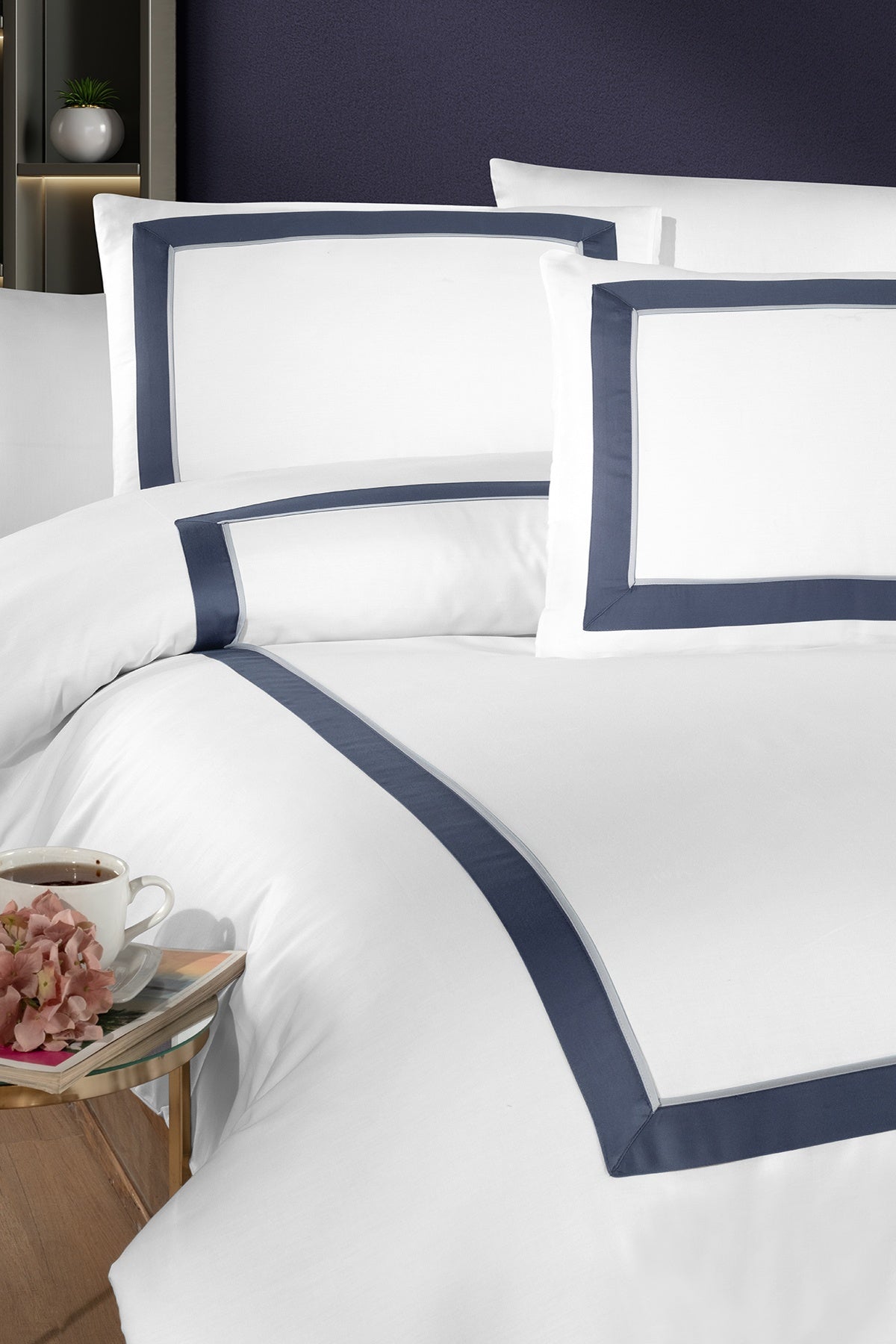 Belezza %100 Pamuk Deluxe Saten 200 TC (80 Tel) Nevresim Takımı Beyaz-2
